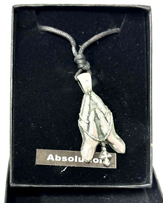 ABSOLUCIÓN - COLLAR PIRATA MÍTICO GÓTICO PELTRE CON CORDÓN AJUSTABLE CON CAJA NUEVO Foto 1 de 3