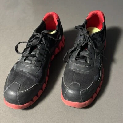 Tênis de corrida Reebok Zig Pulse - Masculino 13M- ZigTech - Preto vermelho - RB3016 - Imagem 1 de 4