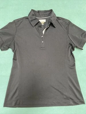 Женская черная рубашка для гольфа GOLF Greg Norman полиэстер сухой крой материал размер маленький - Изображение 1 из 4