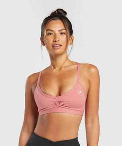 GYM SHARK Ruched Strappy Sports Bra - Picture 1 of 3