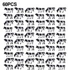 Miniature N Scale 1150 Model Railway Cows Set Of 60 Painted Farm Animals