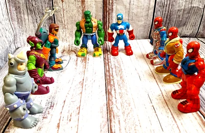 Marvel Spider-Man & Friends Lote de 8 Figuras de Acción Hero Toy Biz 2002-2005. Foto 1 de 4