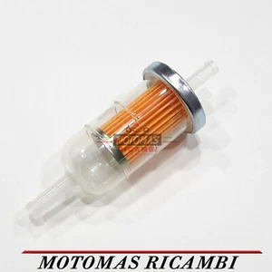 FILTRO BENZINA CARBURANTE UNIVERSALE 6,5 mm Ø SCOOTER VESPA MOTO QUAD PIT BIKE - Imagen 1 de 1