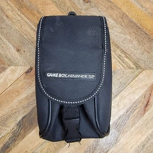 BLACK GAMEBOY ADVANCE GBA SP SYSTEM CARRYING TRAVEL CLIP CASE GAME HOLDER!  - Picture 1 of 4