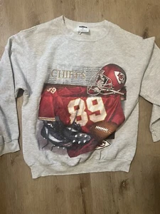 Felpa girocollo vintage 1998 ricamata KC Chiefs L - Foto 1 di 5