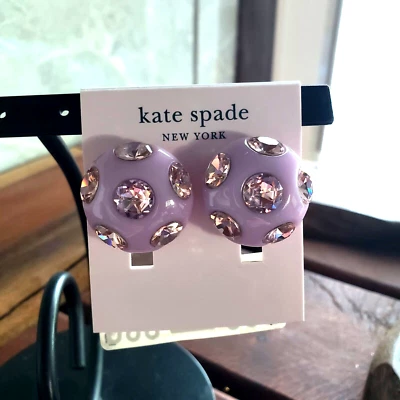 Kate Spade - En tu chispa - Pendientes llamativos con botones - Lila Multi - Nuevos con etiquetas - $68 Foto 1 de 4