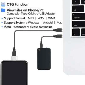 V15 Professional Dictaphone Ultra Slim HD Digital Recorder Conference Lecture - Picture 1 of 21