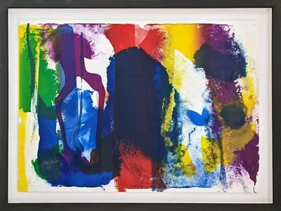 PAUL JENKINS "COMPOSICIÓN" 1988 | MONOTIPO 1/1 FIRMADO ÚNICO EN SU CLASE SOBRE PAPEL Foto 1 de 3