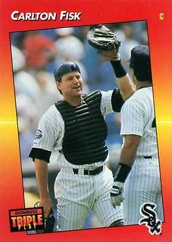 1992 Triple Play #149 Carlton Fisk WHITE SOX - Image 1 of 2