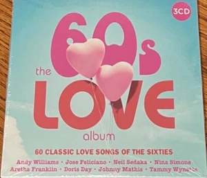 VARIOUS ARTISTS "THE 60S LOVE ALBUM" BRAND NEW ORIGINAL 2017 UK 3CD ALBUM IMPORT - Foto 1 di 2