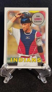 2018 Yan Gomes Cleveland Indians Topps Heritage Baseball Card # 350 - Picture 1 of 2