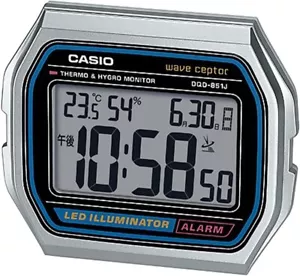 CASIO Wave Ceptor A158WA Motif Electric Alarm Clock DQD-851J-8JF Japan - Picture 1 of 6