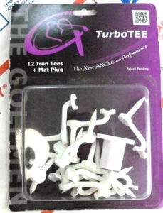The Golfmen TurboTEE 12 Iron Tees Pack and 1 Mat Plug Angle Performance Tee US - Picture 1 of 2