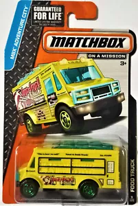 2015 MATCHBOX ADVENTURE CITY #9 - MBX FOOD TRUCK CHOW MOBILE - LONG CARD - Bild 1 von 1