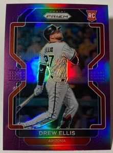 2022 Panini Prizm Purple Prizm Tier 2 Drew Ellis Rookie RC #195 Baseball Card - Picture 1 of 2