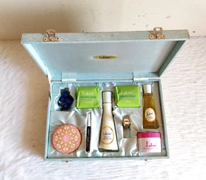 Vintage Lakme Brand Vanity Kit Box with Mirror & Vanity Items Rare V270 - Imagen 1 de 7
