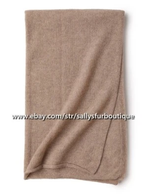 Sallys Boutique 100% Mongolian Knitted Cashmere Scarf Stole Wrap Shawl 180*60cm - Image 1 of 4