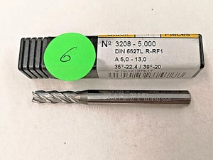 Gühring ✔️ Ratio Fresa ✔️ DIN6527 ✔️ VHM ✔️ 3208 R-RF1 ✔️ Ø 5,0 mm ✔️ VPE 1 ud. - Imagen 1 de 3