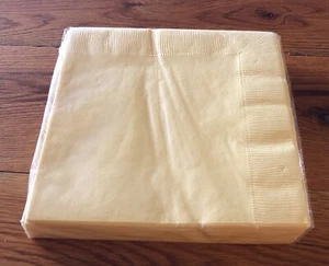 2001 Target Luncheon Paper Napkins BRIGHT YELLOW 30 Count 2 Ply - Picture 1 of 4