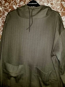 NEW Goblincore Small Olive Green OBR Hooded Pullover Sweat Soft Cinch Bottom - Picture 1 of 12