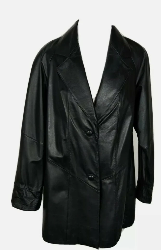 Abrigo Richards Mujer Talla M Cuero Genuino SH2 Foto 1 de 4