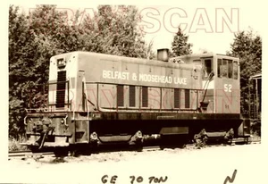 8F239 RP 60er Jahre? BELFAST & MOOSEHEAD LAKE RAILROAD ENGINE #52 - Bild 1 von 1