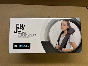 Shiatsu Enjoy Rücken Nacken Massagegerät mit Wärme reduziert Schmerzen verspannte Muskeln schwarz - Bild 1 von 3