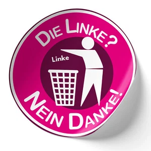 Set of 2 car stickers The LEFT? No thanks! 10x10cm anti sticker car R218 - Picture 1 of 7