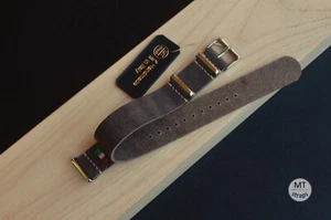 19 mm Cinturino pelle artigianale MTstraps Italy Handmade Vintage leather strap - Picture 1 of 11