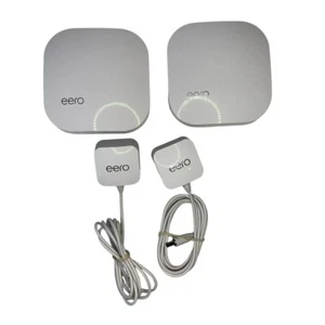 Eero Pro 1st Generation Router AC Tri-Band Mesh White Set of 2 with Cables - Picture 1 of 7