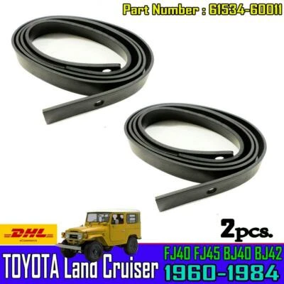 For Toyota Land Cruiser FJ40 FJ42 FJ45 Series Seal Rubber Hard Top Panel x2 pcs. Foto 1 de 4