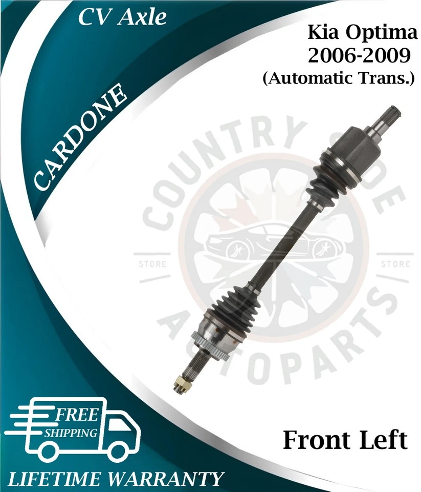 Eje CV delantero izquierdo Cardone OEM para Kia Optima 2006-2009 transmisión automática Foto 1 de 4
