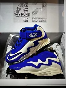 NIKE GRIFFEY AIR MAX 1 JACKIE ROBINSON DAY BASEBALL CLEATS DC9980-100 MEN SIZE 7 - Picture 1 of 6