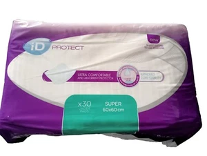 iD Protect Super Bed Pad super 60cm x 60cm (1 Pack of 30 under Pads) - Picture 1 of 4