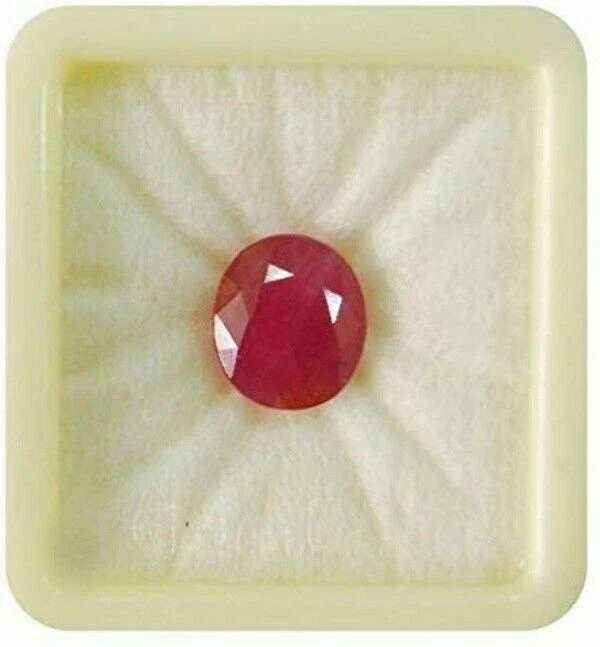 8.45 Carat Manik Stone Original Certified Natural Burma Ruby Loose Gemstone - Image 1 of 2