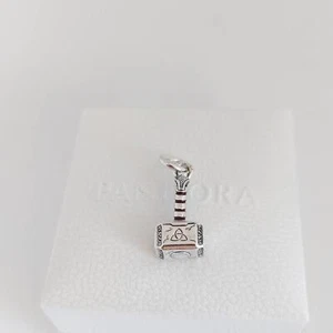 Pandora Marvel The Avengers Thor's Hammer Dangle Charm - Picture 1 of 6