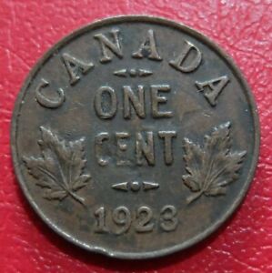 1923 CANADA 1 CENT COIN, CIRCULATED COINDITION, AS IS, LOT#732