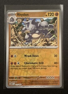 Rhydon (Reverse Foil) - 112/165 - Uncommon - Sc&Vo: 151 Pokemon TCG
