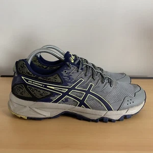 ASICS GEL Women’s Gray Purple Yellow Sonoma 3 Trail Running Shoes T774N Sz 9.5 - Picture 1 of 10