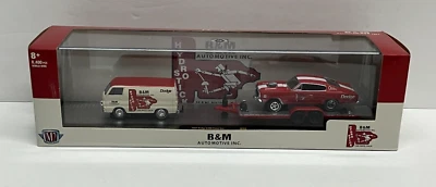 M2 Machines B&M 1967 Dodge A100 Panel Van & 1966 Dodge Charger Gasser R59 - Imagem 1 de 4