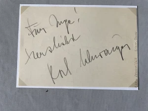 KARL SCHWAIGER Tenor opera signed signiert Briefkarte 10x15 Autogramm autograph - Picture 1 of 1