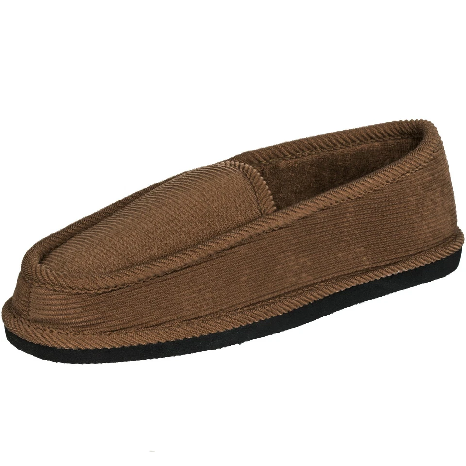 NEW Men's Corduroy House Slippers Classic Comfortable Moccasins Loafers Slippers - Image 1 of 1