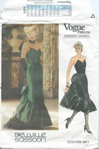 Vogue 1471 modello da cucire fantastico ABITO SOTTOVESTE cucito BELLVILLE SASSOON taglia 8 - Foto 1 di 2