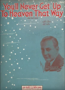 You'll Never Get Up To Heaven That Way - Song Sheet Music - Lerner Baer 1933 - Picture 1 of 1