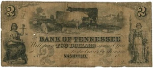 18XX Bank of Tennessee Nashville TN $2 (L1272) - Picture 1 of 2
