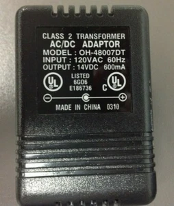 Class 2 Transformer, Model : OH-48007DT, 14 VDC - Picture 1 of 3