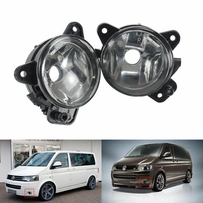 Left Right Front Bumper Driving Fog Light Lamp Kit Fit VW T5 Transporter Polo 9N - Image 1 of 4