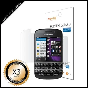 BlackBerry Q10 Screen Protector 3x Anti-Scratch Clear Guard - Picture 1 of 1