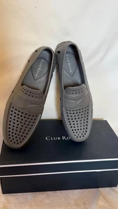 Club Room Herren Leicht Atlas Perforiert Driver Halbschuh Schuhe Grau Größe 10 US - Bild 1 von 9