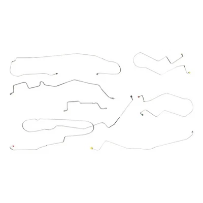 Kit de linha de freio tubos completos 1996-02 Express 2500 Savanna 2500 OE aço 7 peças - Imagem 1 de 4